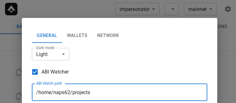 filesystem tracking for ABI sync